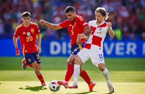 Spanien gegen Kroatien