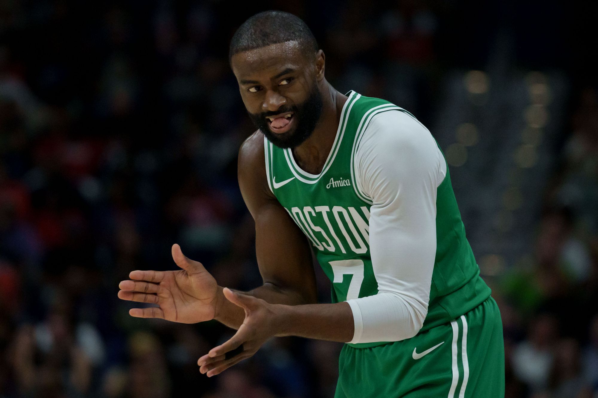 Jaylen Brown erzielte in der drittkürzesten Zeit 35+5+5 und lag damit nur hinter Jordan und Doncic an zweiter Stelle