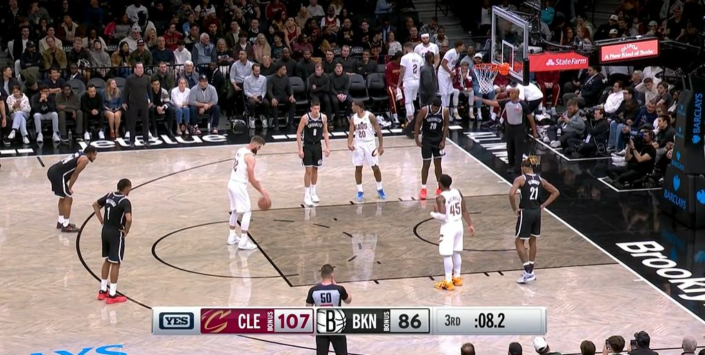 Die Cavaliers erzielten 45 Punkte mit 9 Dreipunkten in einem einzigen Viertel und führten die Nets am Ende des dritten Viertels mit 22 Punkten an.