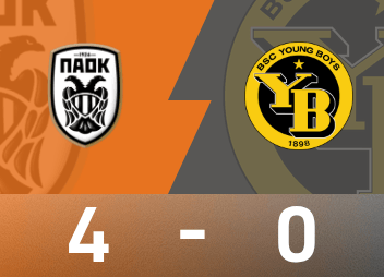 Europa-League-Spielbericht: Baba hat 1 Schuss und 1 Pass, Thessaloniki besiegte die Young Boys mit 4:0