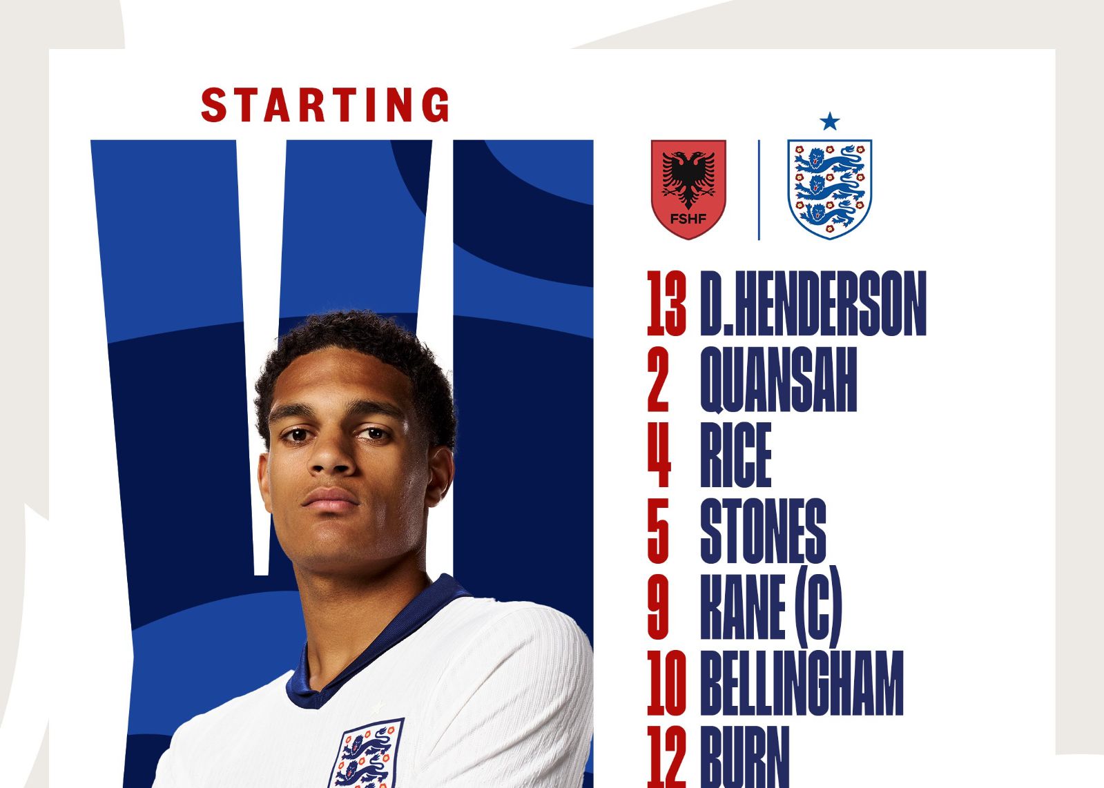England spielt auswärts gegen Albanien: Kane und Beilein führen das Team an, Eze und Rice spielen